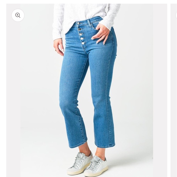J BRAND Lillie High-Rise Cropped Flare Jean NWT Size 26